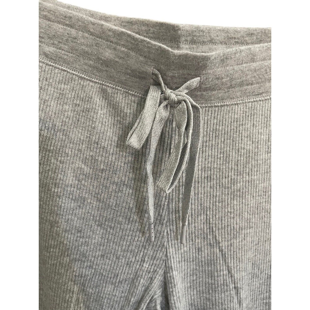 NWT PJ Salvage Large Ribbed Heather Gray Thermal Knit Lounge Pajama Pants #1608 - Picture 4 of 11